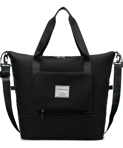 TravelBag | Bolso plegable color negro